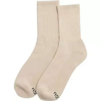 Ребристый носок BAGGU, цвет Ecru