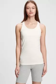 Ребристый поддерживающий жилет Gap, белый