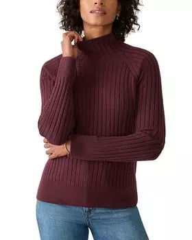 Ребристый свитер Джексона Faherty, фиолетовый