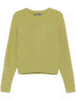 Ребристый свитер Eric Bompard, зеленый
