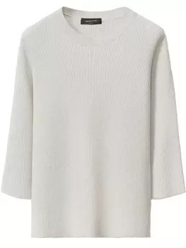 Ребристый свитер Fabiana Filippi, серый