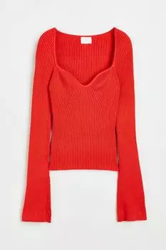 Ребристый свитер H&M