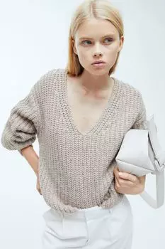 Ребристый свитер H&M