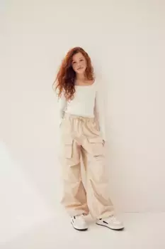 Ребристый свитер H&M, белый