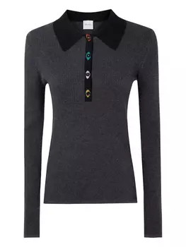 Ребристый свитер Paul Smith, черный