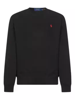 Ребристый свитер с круглым вырезом POLO RALPH LAUREN, черный