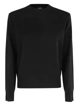 Ребристый свитер с круглым вырезом Seventy, черный