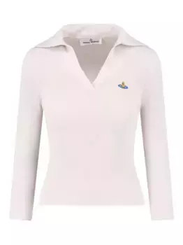 Ребристый свитер с шарообразным узором Vivienne Westwood, нейтральный