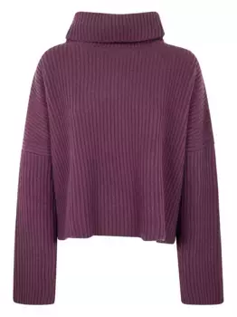 Ребристый свитер с высоким воротом Nuur, фиолетовый