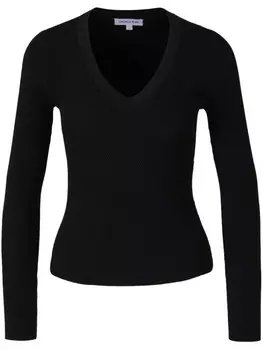 Ребристый свитер Veronica Beard, черный