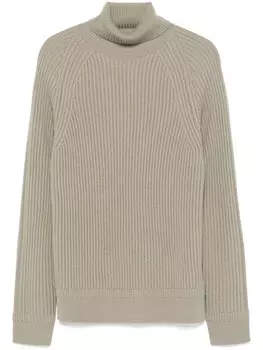 Ребристый свитер Zanone, зеленый