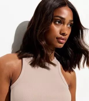 Ребристый топ-гонщик New Look, бежевый