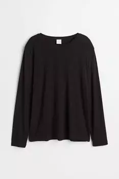 Ребристый топ H&amp;M, черный