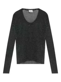 Ребристый топ ISABEL MARANT, черный