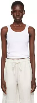 Ребристый топ-майка CDLP, белый