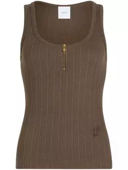 Ребристый топ Patou, зеленый