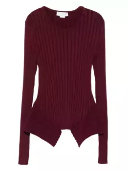 Ребристый топ STELLA MCCARTNEY, красный