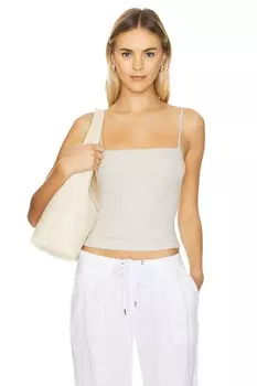 Ребристый топ-топ скинни Perfectwhitetee, цвет oatmeal