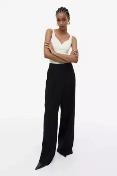 Ребристый верх H&M, белый