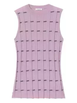 Ребристый жилет Lafayette 148, фиолетовый