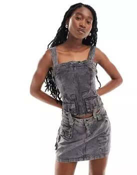 Reclaimed Vintage – джинсовый топ в тон