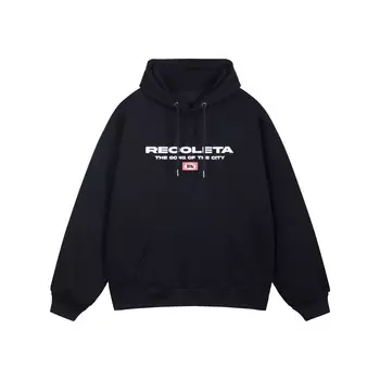 RECOLETA Толстовка унисекс, Белый/Серый