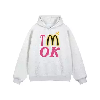 RECOLETA Толстовка унисекс, Серый/Белый