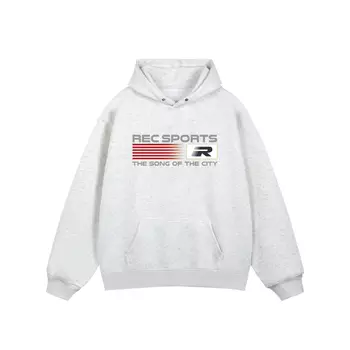 RECOLETA Толстовка унисекс, Серый/Белый