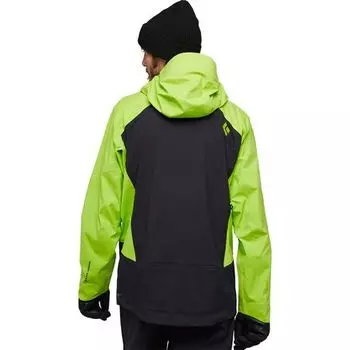 Recon LT Stretch Shell мужские Black Diamond, цвет Black/Lime Green