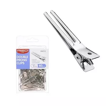 RED by Kiss 40 шт. 1,75-дюймовые выдвижные заколки для волос Прочные металлические зажимы для завивки волос для парикмахерских услуг Нержавеющие заколки для волос для дредов Дреды и завитки