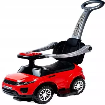 RED RIDE ON PUSHER WALKER 3в1 АВТОМОБИЛЬНЫЙ СИГНАЛ Inna marka