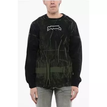 RED TAG Футболка с длинными рукавами из хлопка T-JUST-LS-D с круглым вырезом Diesel, Bicolor