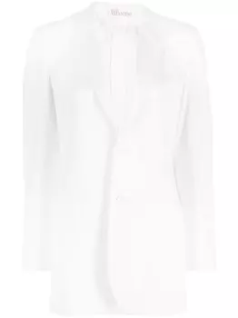 RED Valentino блейзер на пуговицах, белый