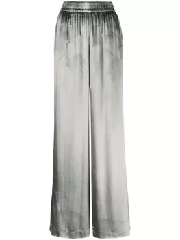 RED Valentino брюки палаццо, серебристый