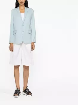 RED Valentino однобортный блейзер, синий