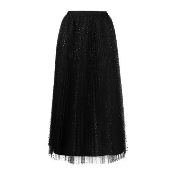 RED VALENTINO Повседневная длинная юбка женская черная