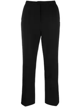 RED Valentino укороченные брюки прямого кроя, черный