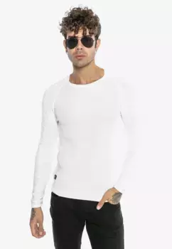 RedBridge вязаный свитер "Лейкленд" с вязаным узором на рукавах, белый