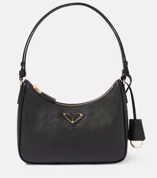 Редизайн миниатюрная кожаная сумка через плечо Prada, Nero 1
