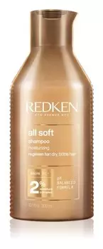Redken All Soft питательный шампунь для сухих и ломких волос 300мл