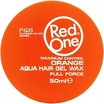 Redone Hair Styling Aqua Wax Orange 50 мл - Дорожный размер - Контроль краев - Ультра фиксация - Гель-воск - Воск для волос для мужчин и женщин - Аромат дыни - Максимальный контроль