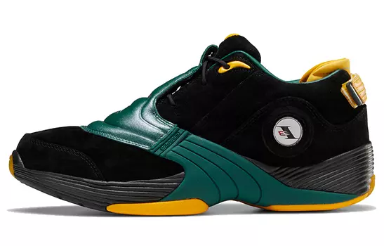 Кроссовки Reebok Answer Vintage Basketball Unisex, черный/зеленый