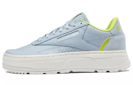 Reebok Club C Women's Double Geo 'Gable Grey Acid Yellow'
