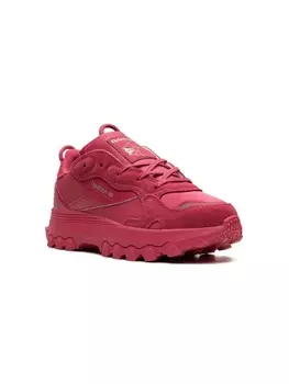 Reebok Kids кроссовки Classic Leather Semi Pursuit Pink из коллаборации с Cardi B, розовый