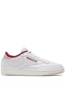 Кроссовки Reebok Club C 85, белый/бежевый/темно-красный