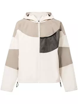 Reebok LTD ветровка в технике пэчворк с капюшоном, серый