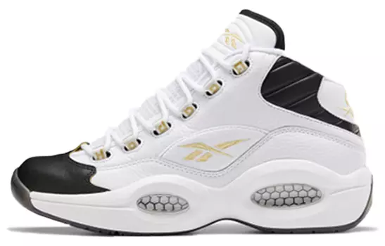 Кроссовки Reebok Question Basketball Unisex, белый/черный/желтый