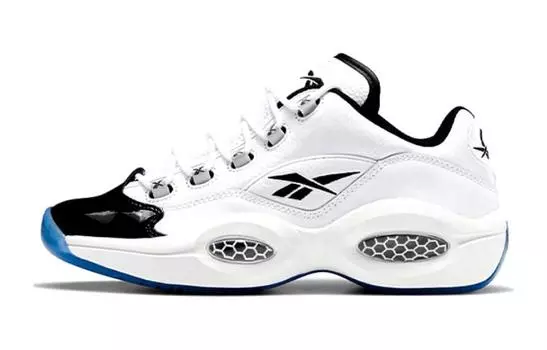 Reebok Вопрос Низкий Белый Черный Носок