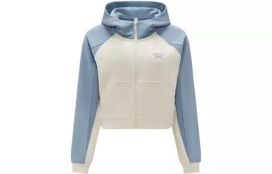Reebok Женская куртка, цвет Off-white/blue