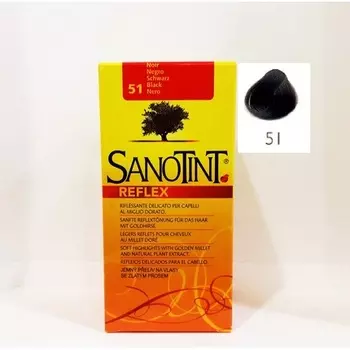 Reflex для натуральных волос 51 черный 80 мл Sanotint